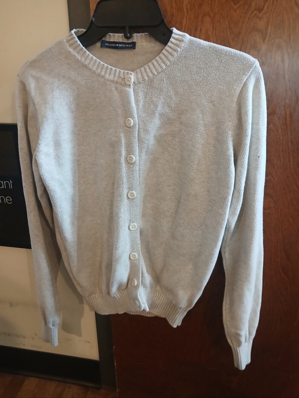BRANDY MELVILLE oatmeal knit cardigan